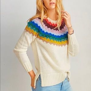 American Eagle colorful fair isle sweater